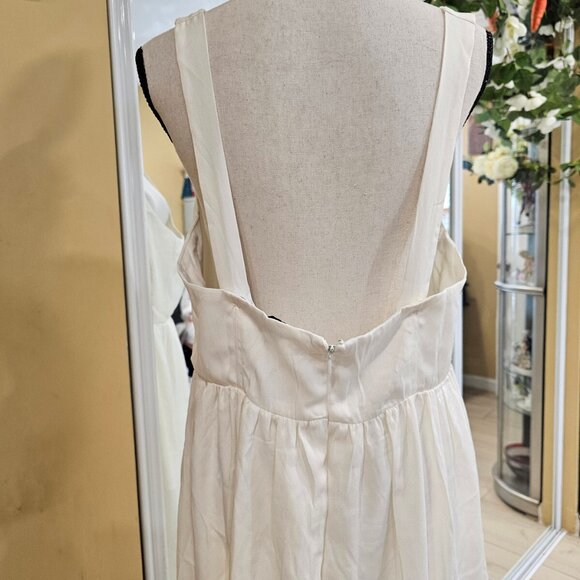 WeWoreWhat Corset Midi Dress, Whisper White, Size XL - Picture 4 of 11